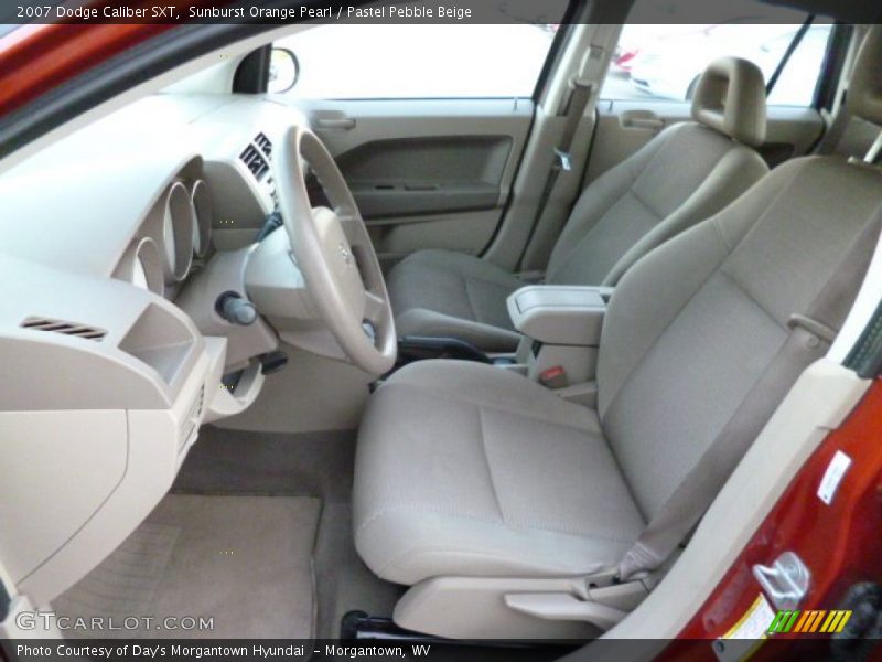 Sunburst Orange Pearl / Pastel Pebble Beige 2007 Dodge Caliber SXT