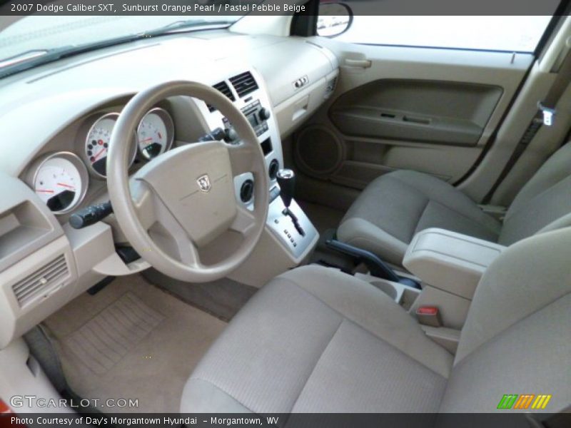 Sunburst Orange Pearl / Pastel Pebble Beige 2007 Dodge Caliber SXT
