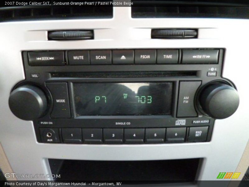 Sunburst Orange Pearl / Pastel Pebble Beige 2007 Dodge Caliber SXT