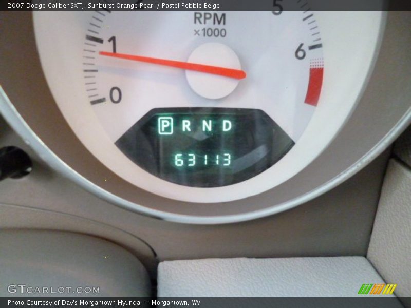 Sunburst Orange Pearl / Pastel Pebble Beige 2007 Dodge Caliber SXT