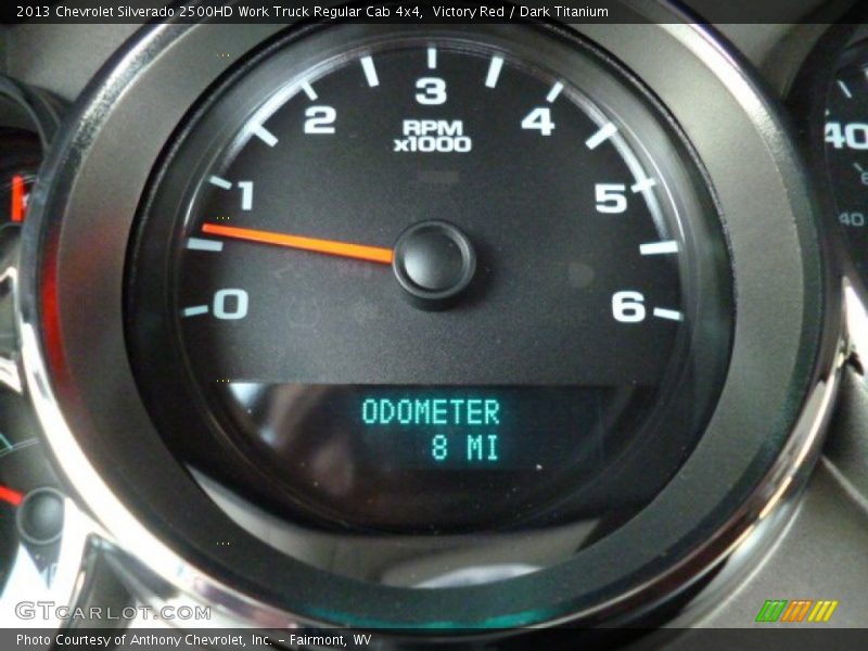 Victory Red / Dark Titanium 2013 Chevrolet Silverado 2500HD Work Truck Regular Cab 4x4