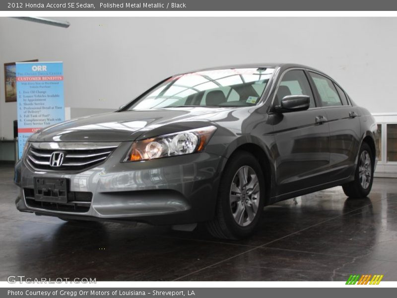 Polished Metal Metallic / Black 2012 Honda Accord SE Sedan