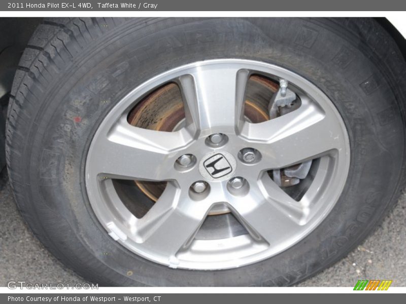 Taffeta White / Gray 2011 Honda Pilot EX-L 4WD