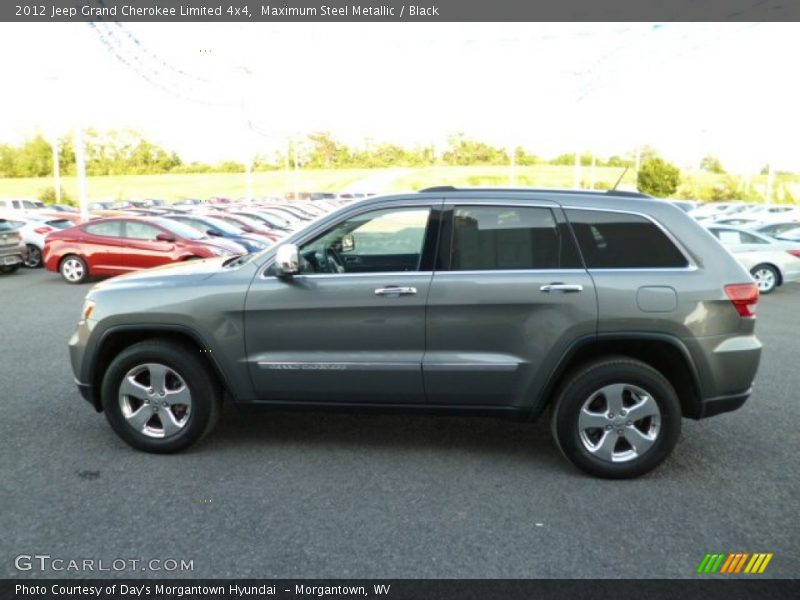 Maximum Steel Metallic / Black 2012 Jeep Grand Cherokee Limited 4x4