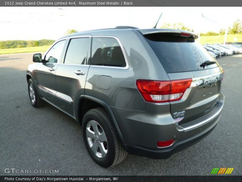 Maximum Steel Metallic / Black 2012 Jeep Grand Cherokee Limited 4x4