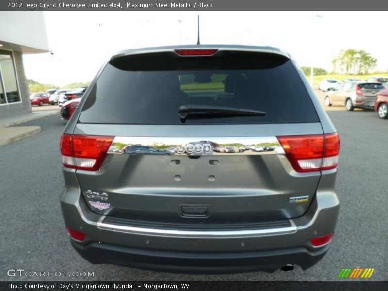 Maximum Steel Metallic / Black 2012 Jeep Grand Cherokee Limited 4x4