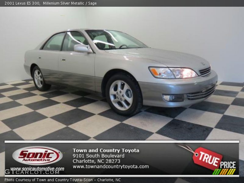 Millenium Silver Metallic / Sage 2001 Lexus ES 300