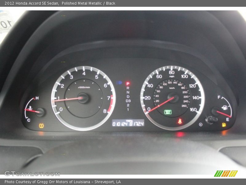 Polished Metal Metallic / Black 2012 Honda Accord SE Sedan