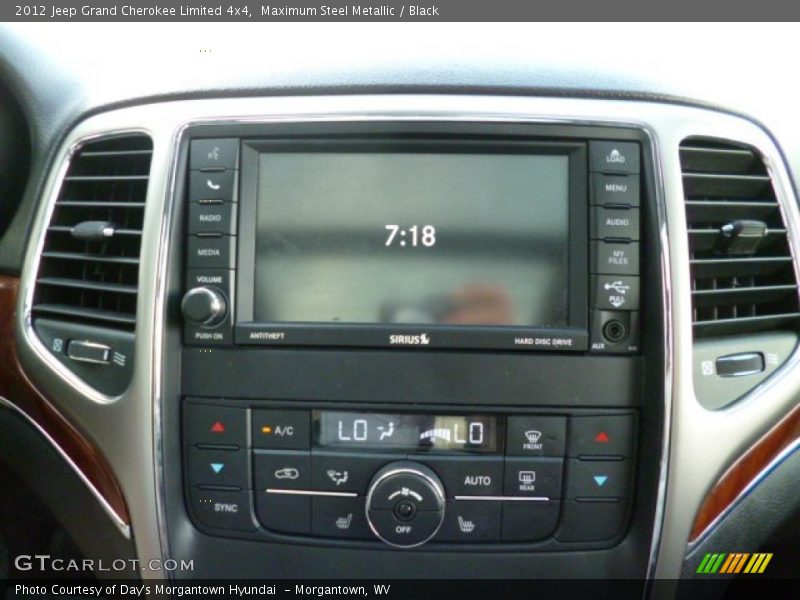 Maximum Steel Metallic / Black 2012 Jeep Grand Cherokee Limited 4x4