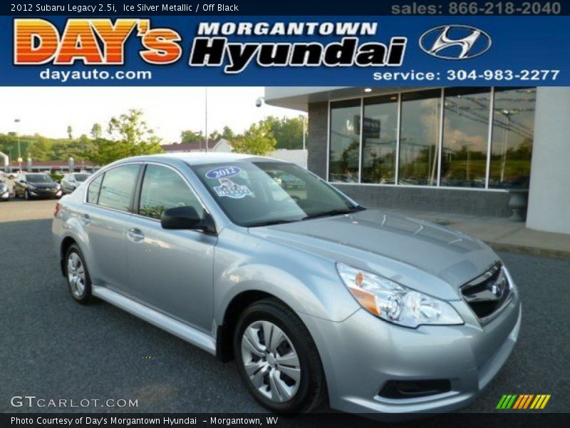 Ice Silver Metallic / Off Black 2012 Subaru Legacy 2.5i