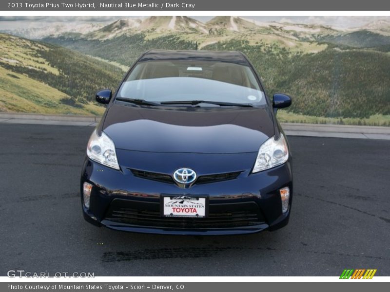 Nautical Blue Metallic / Dark Gray 2013 Toyota Prius Two Hybrid