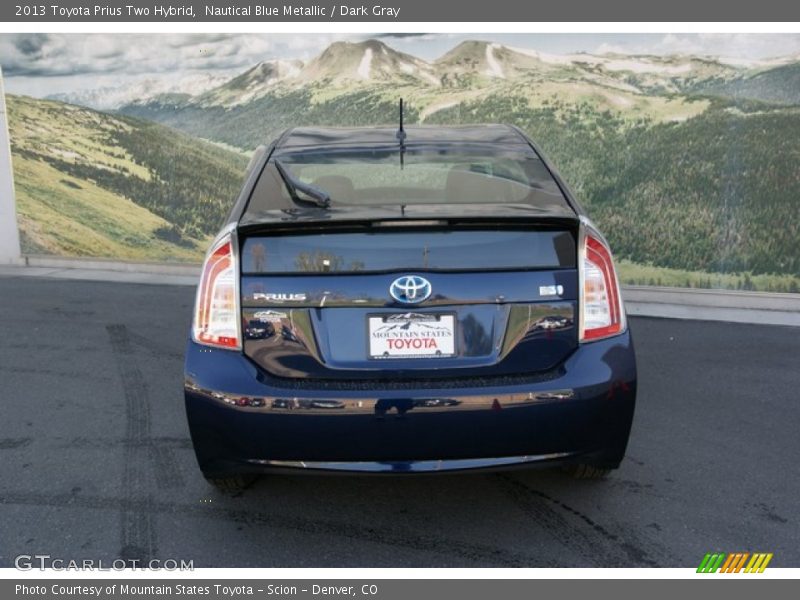 Nautical Blue Metallic / Dark Gray 2013 Toyota Prius Two Hybrid