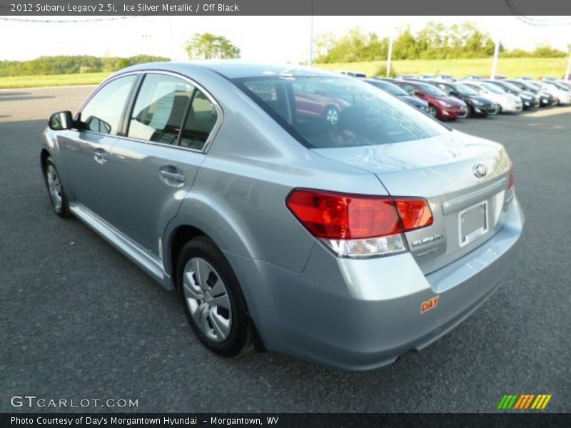 Ice Silver Metallic / Off Black 2012 Subaru Legacy 2.5i