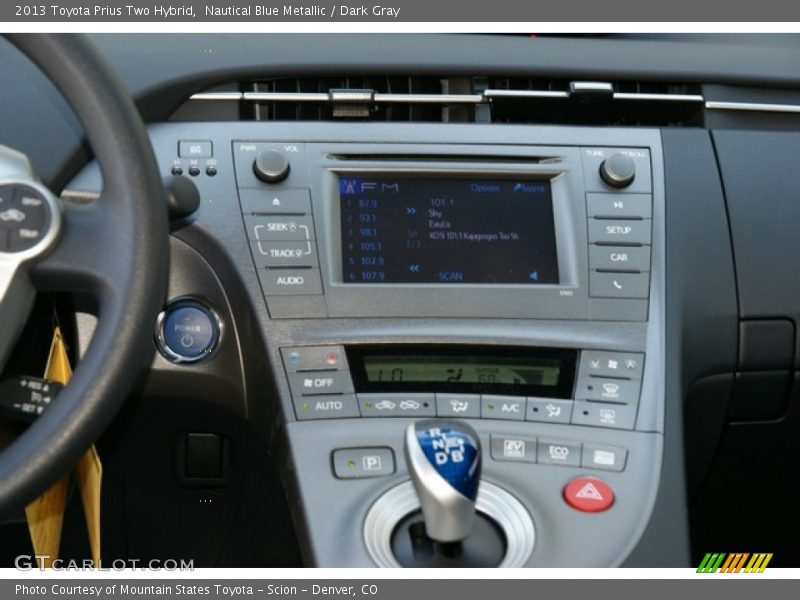 Nautical Blue Metallic / Dark Gray 2013 Toyota Prius Two Hybrid