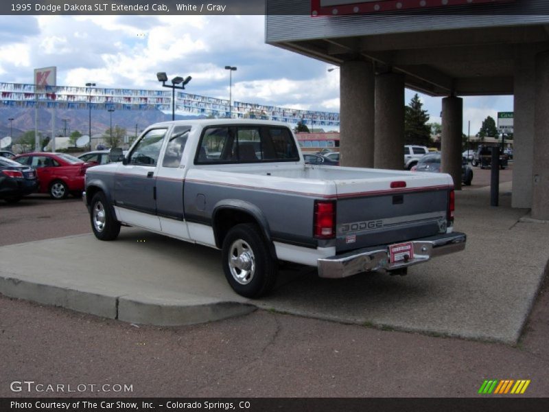 White / Gray 1995 Dodge Dakota SLT Extended Cab