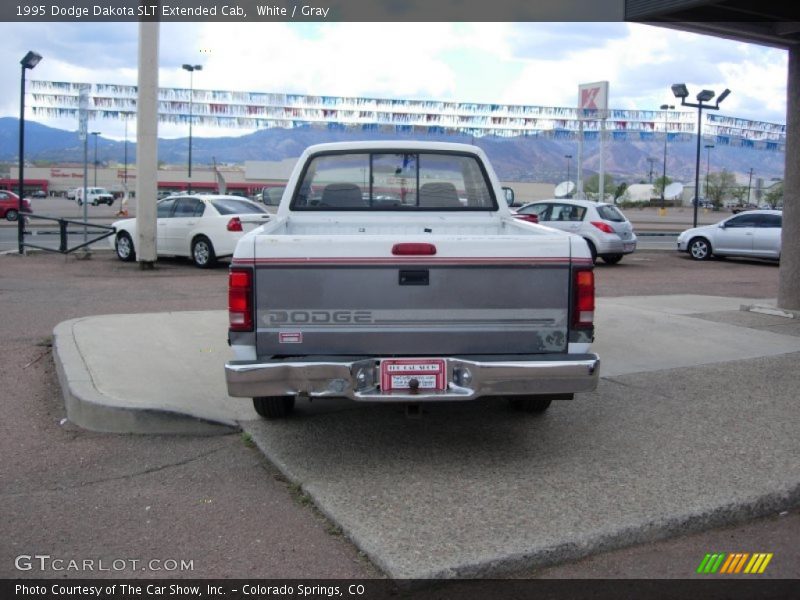 White / Gray 1995 Dodge Dakota SLT Extended Cab