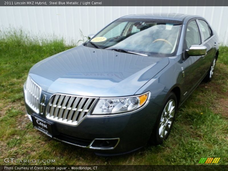 Steel Blue Metallic / Light Camel 2011 Lincoln MKZ Hybrid