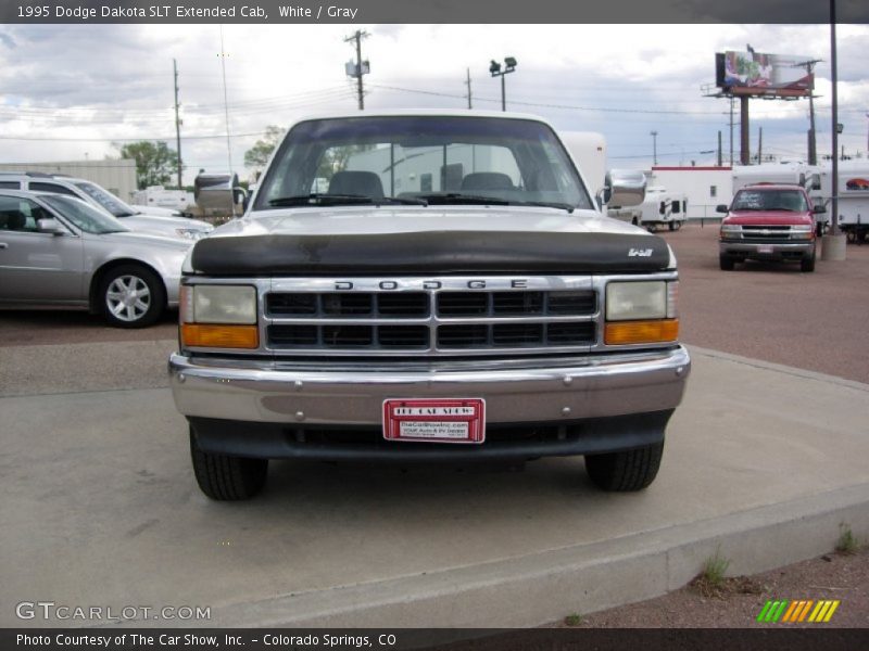 White / Gray 1995 Dodge Dakota SLT Extended Cab