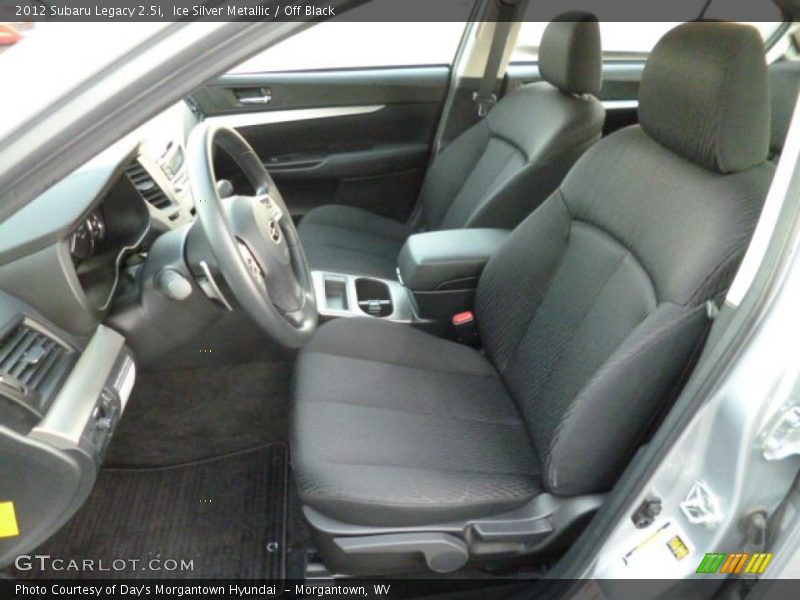 Ice Silver Metallic / Off Black 2012 Subaru Legacy 2.5i