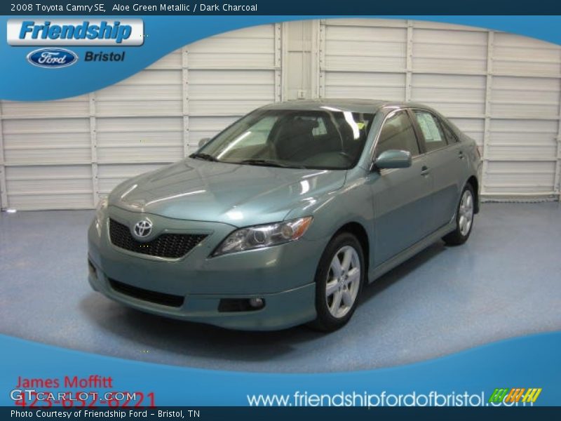 Aloe Green Metallic / Dark Charcoal 2008 Toyota Camry SE