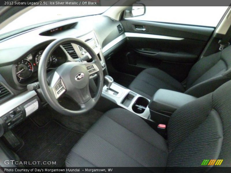 Ice Silver Metallic / Off Black 2012 Subaru Legacy 2.5i