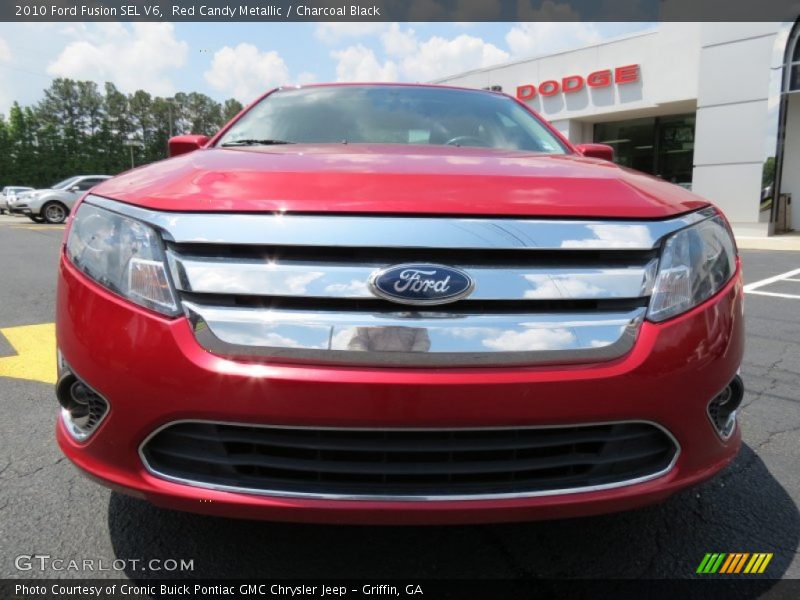 Red Candy Metallic / Charcoal Black 2010 Ford Fusion SEL V6