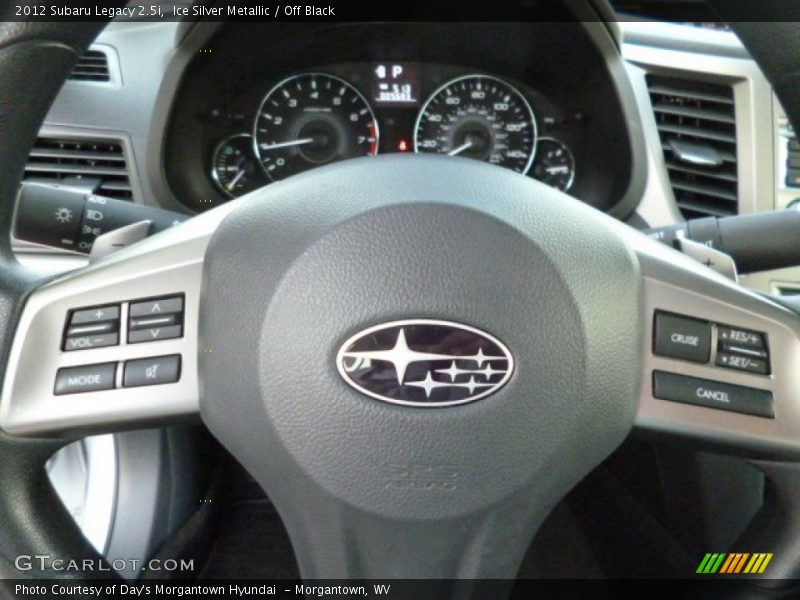 Ice Silver Metallic / Off Black 2012 Subaru Legacy 2.5i