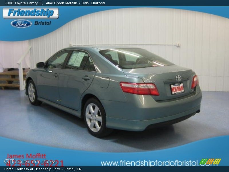 Aloe Green Metallic / Dark Charcoal 2008 Toyota Camry SE