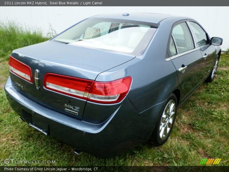 Steel Blue Metallic / Light Camel 2011 Lincoln MKZ Hybrid