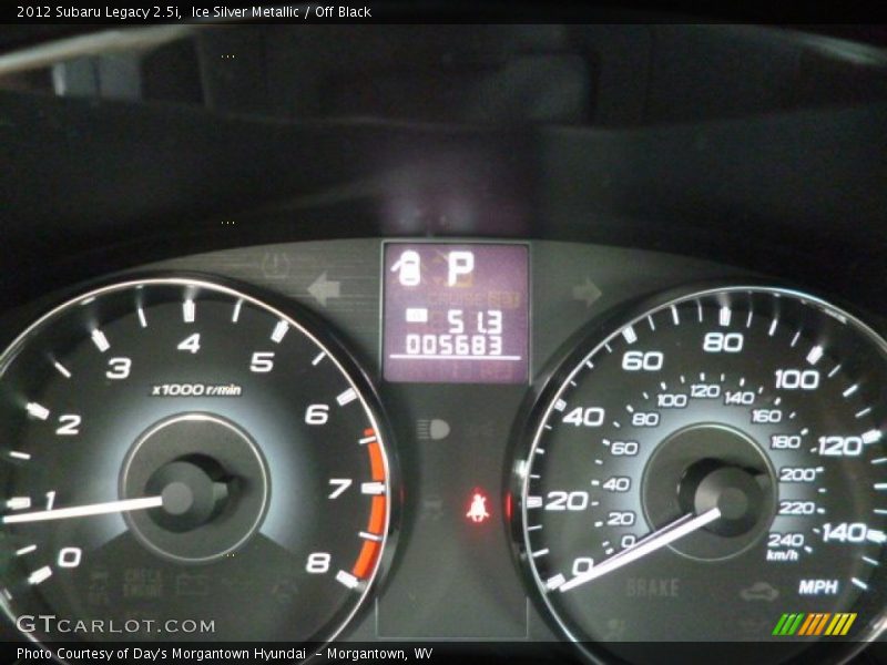 Ice Silver Metallic / Off Black 2012 Subaru Legacy 2.5i