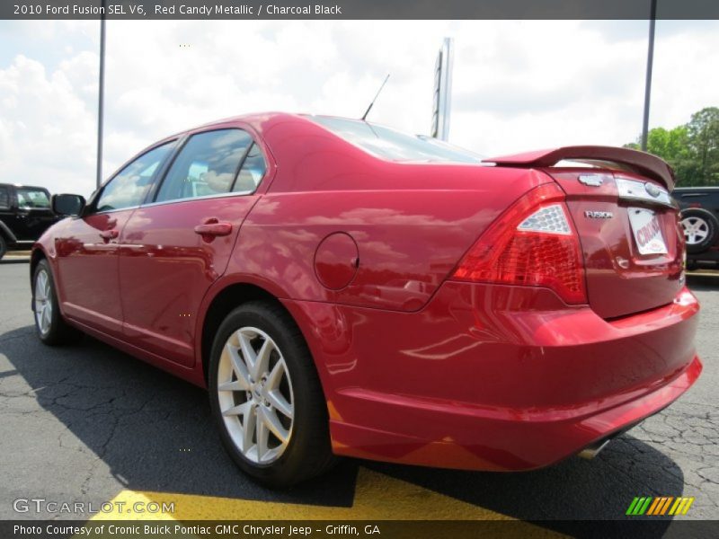 Red Candy Metallic / Charcoal Black 2010 Ford Fusion SEL V6