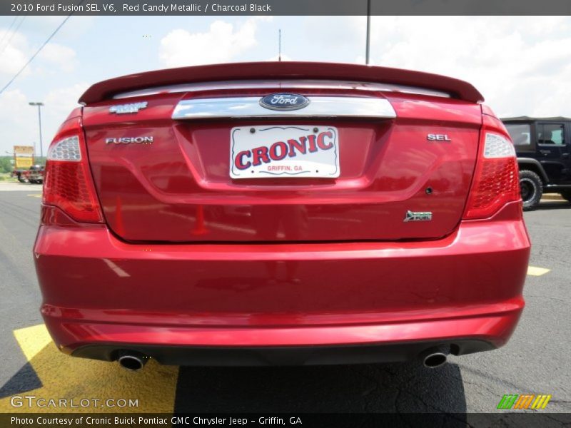 Red Candy Metallic / Charcoal Black 2010 Ford Fusion SEL V6