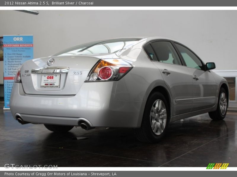 Brilliant Silver / Charcoal 2012 Nissan Altima 2.5 S