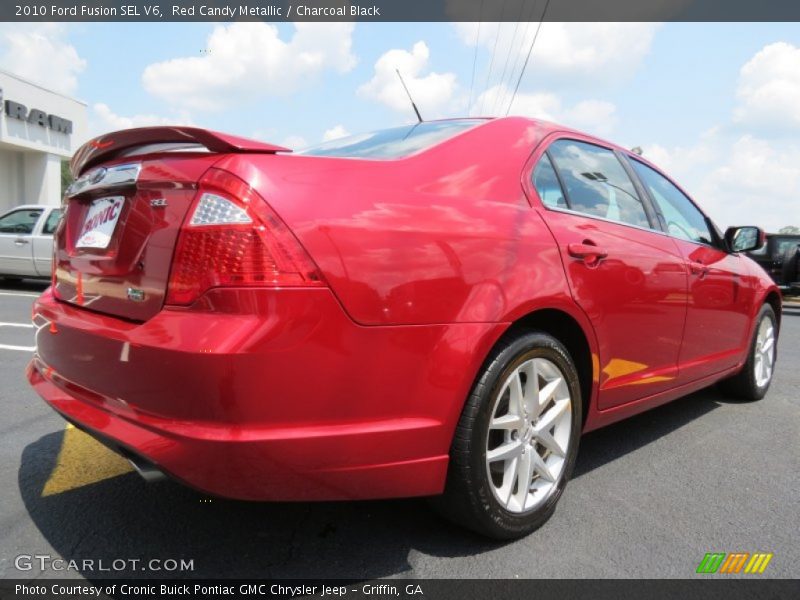 Red Candy Metallic / Charcoal Black 2010 Ford Fusion SEL V6