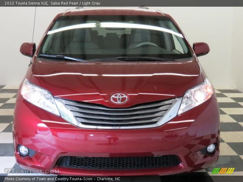 Salsa Red Pearl / Light Gray 2013 Toyota Sienna XLE