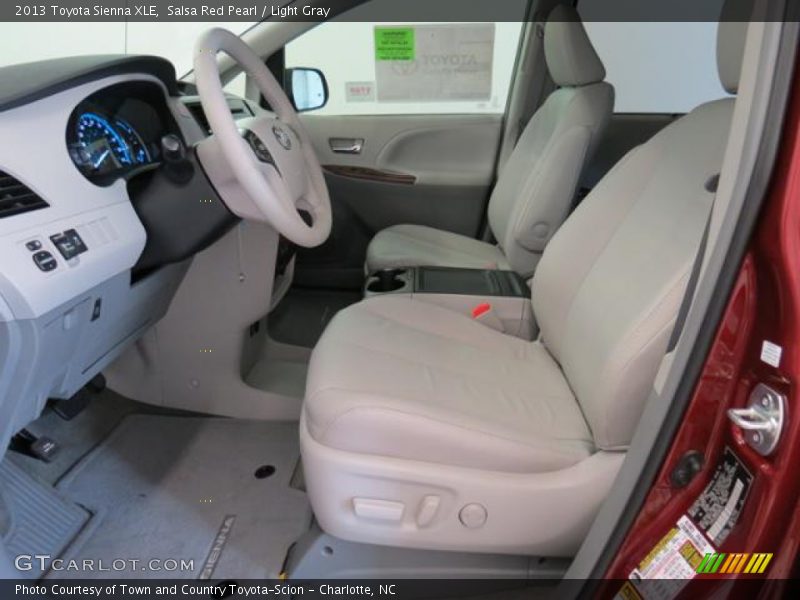  2013 Sienna XLE Light Gray Interior