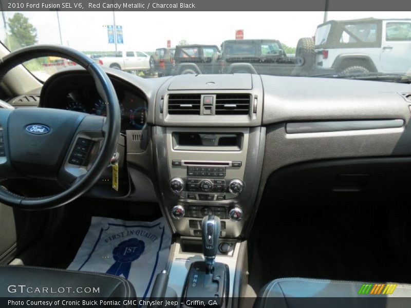Red Candy Metallic / Charcoal Black 2010 Ford Fusion SEL V6