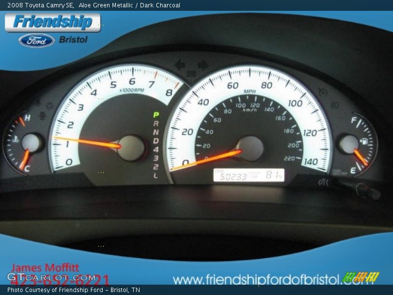 Aloe Green Metallic / Dark Charcoal 2008 Toyota Camry SE