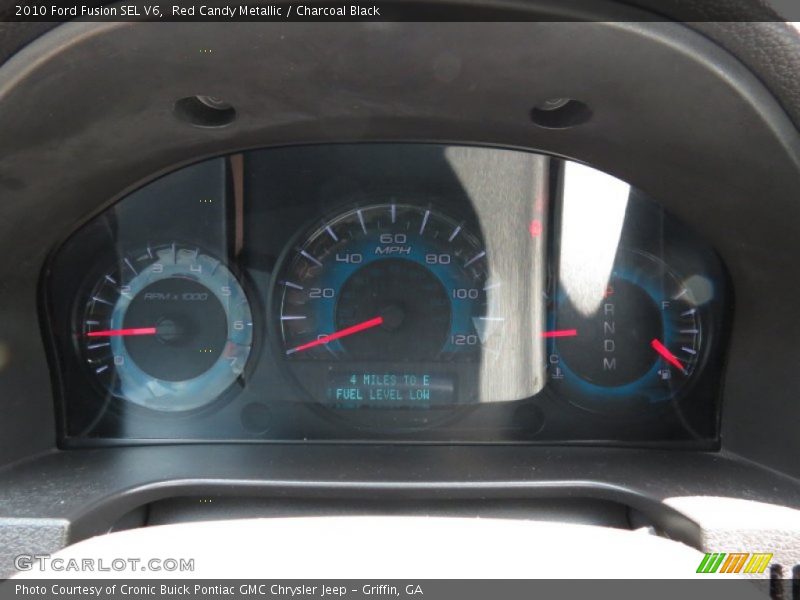 Red Candy Metallic / Charcoal Black 2010 Ford Fusion SEL V6