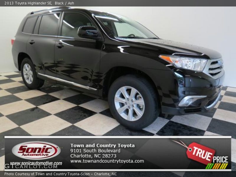 Black / Ash 2013 Toyota Highlander SE
