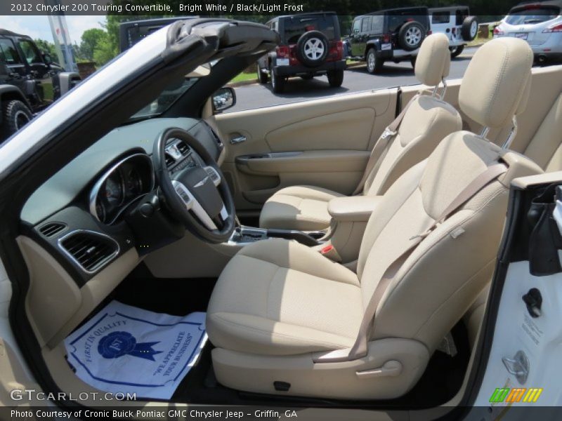  2012 200 Touring Convertible Black/Light Frost Interior