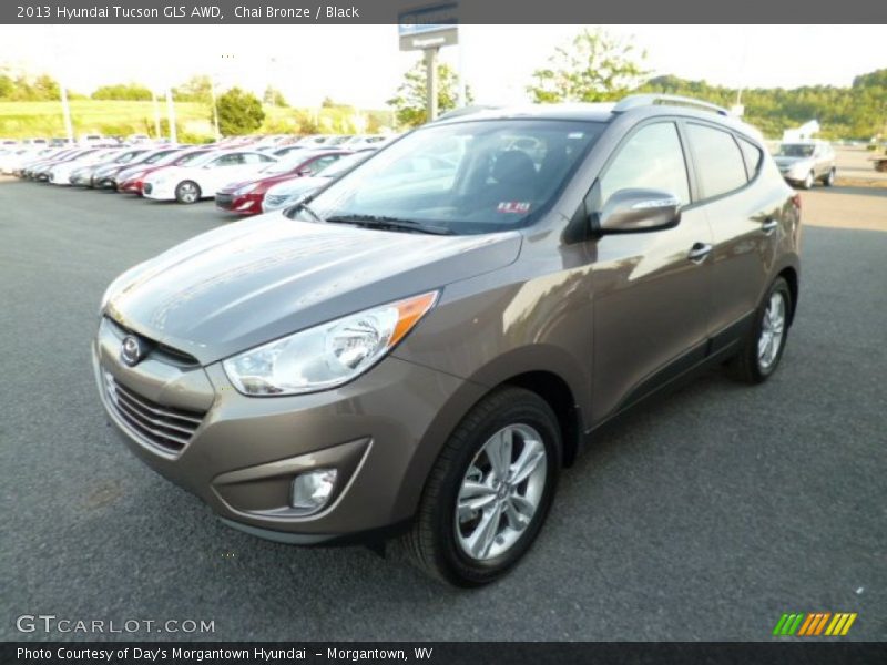 Chai Bronze / Black 2013 Hyundai Tucson GLS AWD