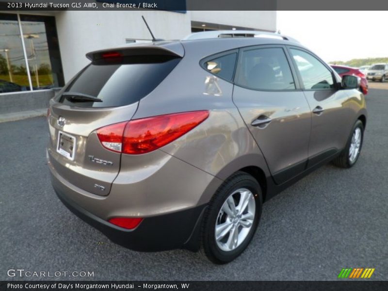 Chai Bronze / Black 2013 Hyundai Tucson GLS AWD