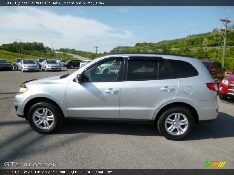 Moonstone Silver / Gray 2012 Hyundai Santa Fe GLS AWD