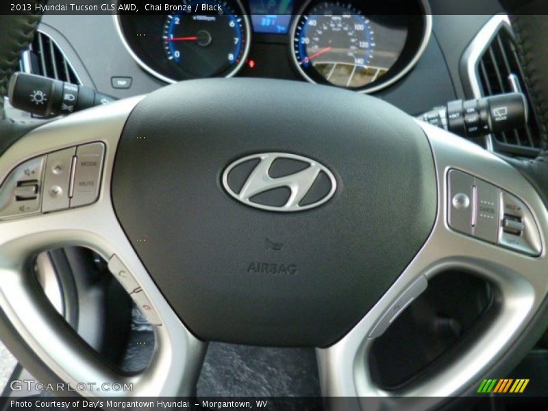 Chai Bronze / Black 2013 Hyundai Tucson GLS AWD