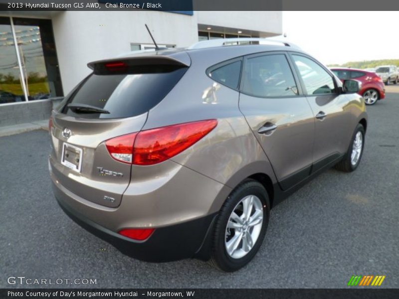 Chai Bronze / Black 2013 Hyundai Tucson GLS AWD