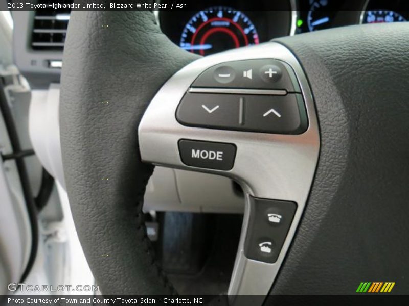 Controls of 2013 Highlander Limited