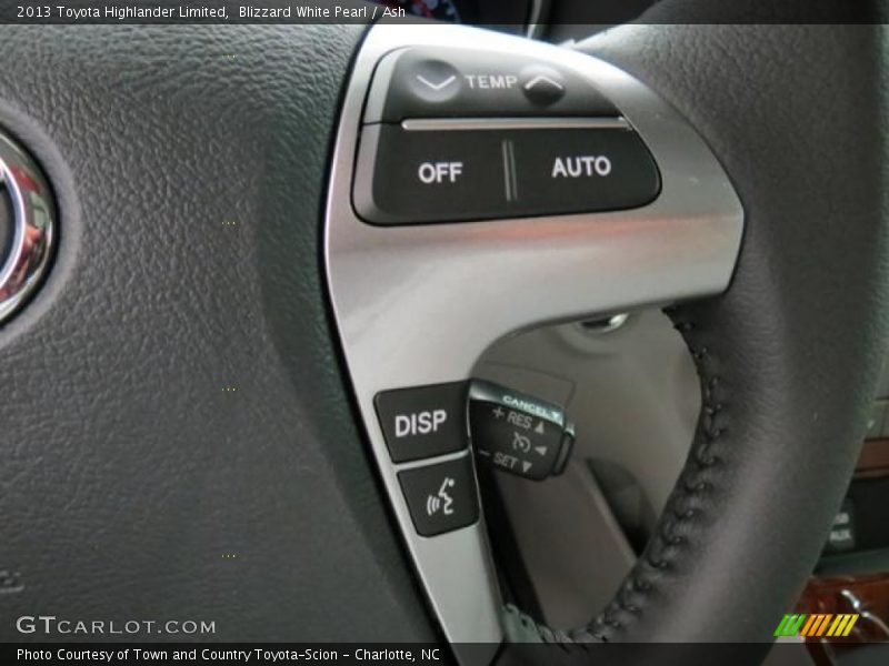 Controls of 2013 Highlander Limited