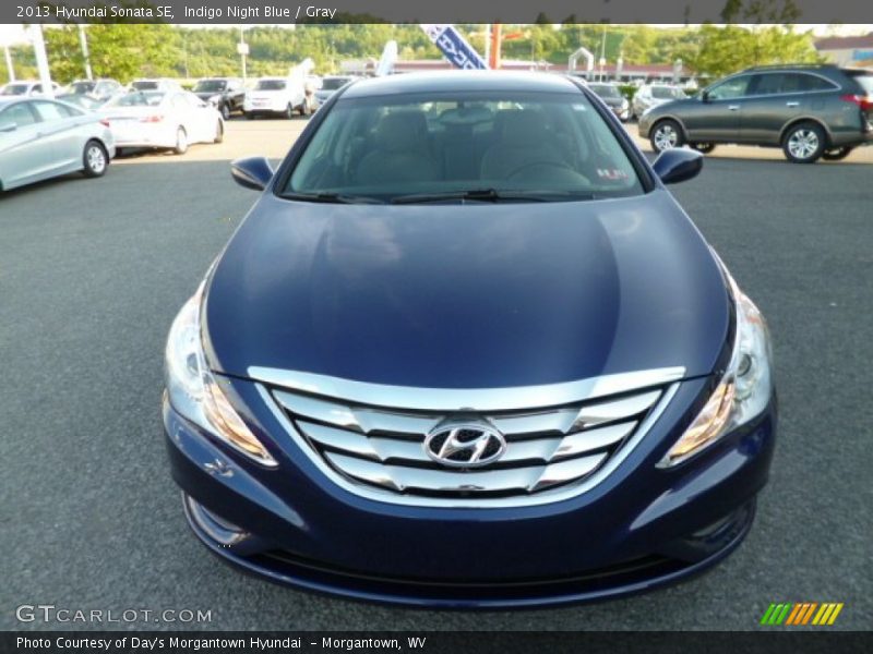 Indigo Night Blue / Gray 2013 Hyundai Sonata SE
