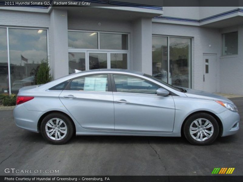 Radiant Silver / Gray 2011 Hyundai Sonata GLS